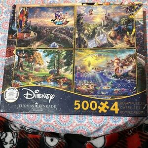 Disney Thomas Kinkade 500 piece Jigsaw puzzles